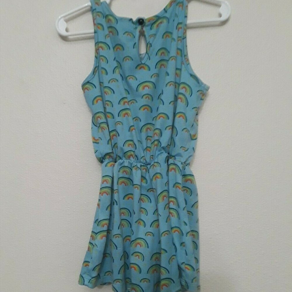Chic Rainbow Pattern Romper - Picture 4 of 4